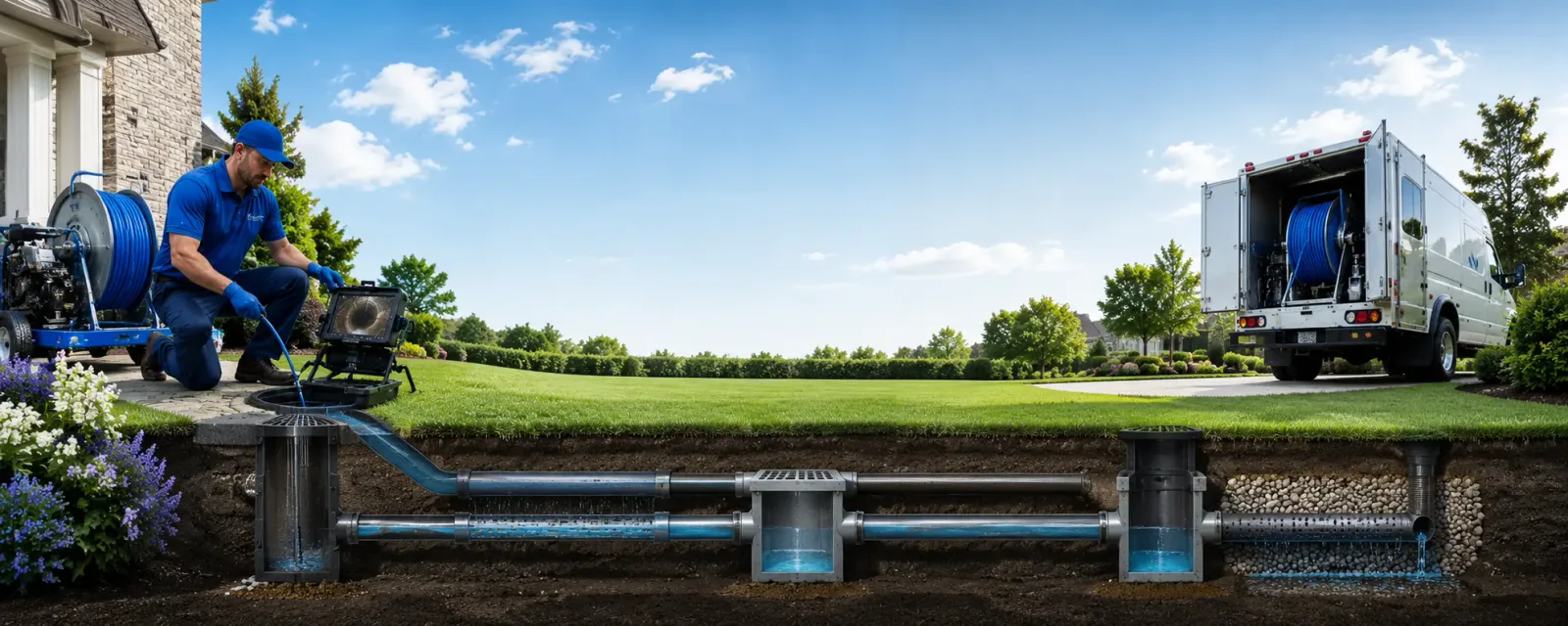 Outdoor drain cleaning information for Makinen, MN